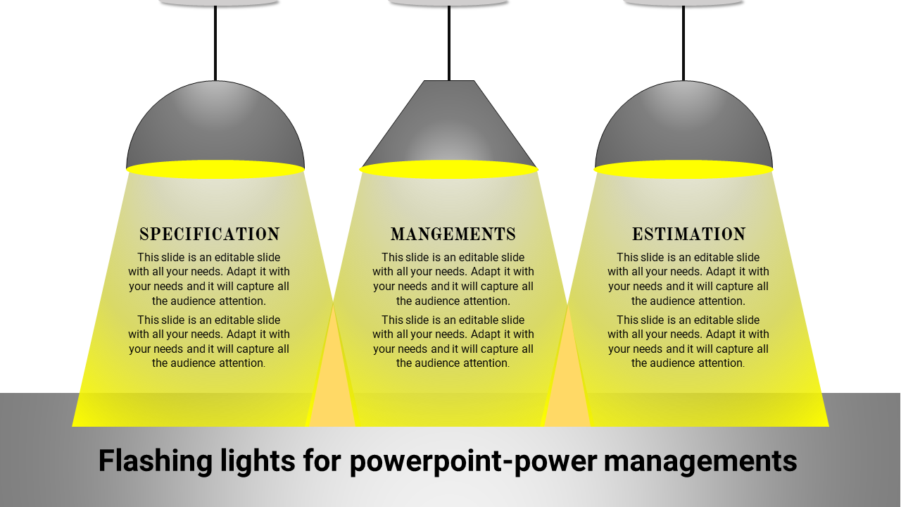 Free - Download fantastic Flashing Lights For PowerPoint Template